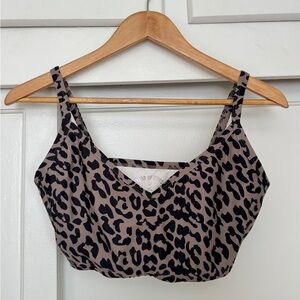 Year of Ours Leopard Bra Top - Size M